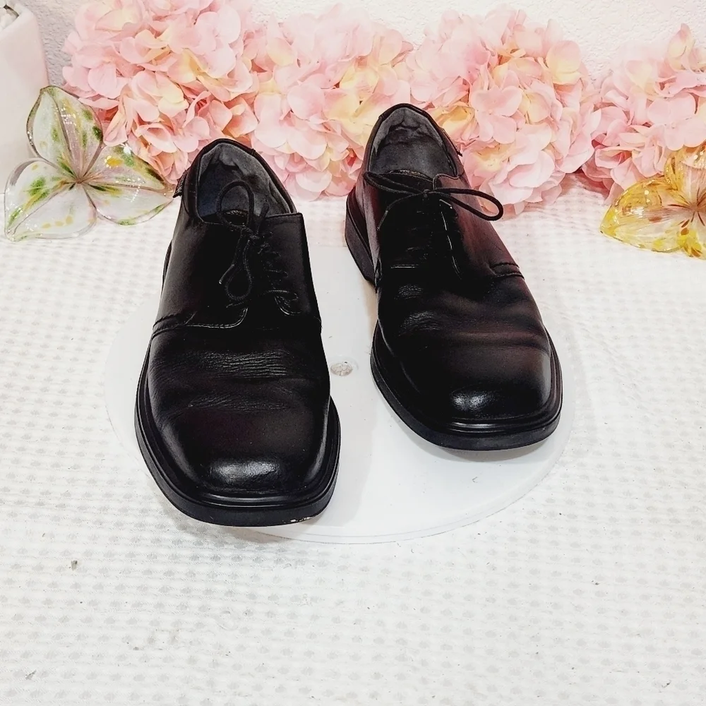 Mephisto Black Leather Lace-Up Shoes Air-Jet Size 11